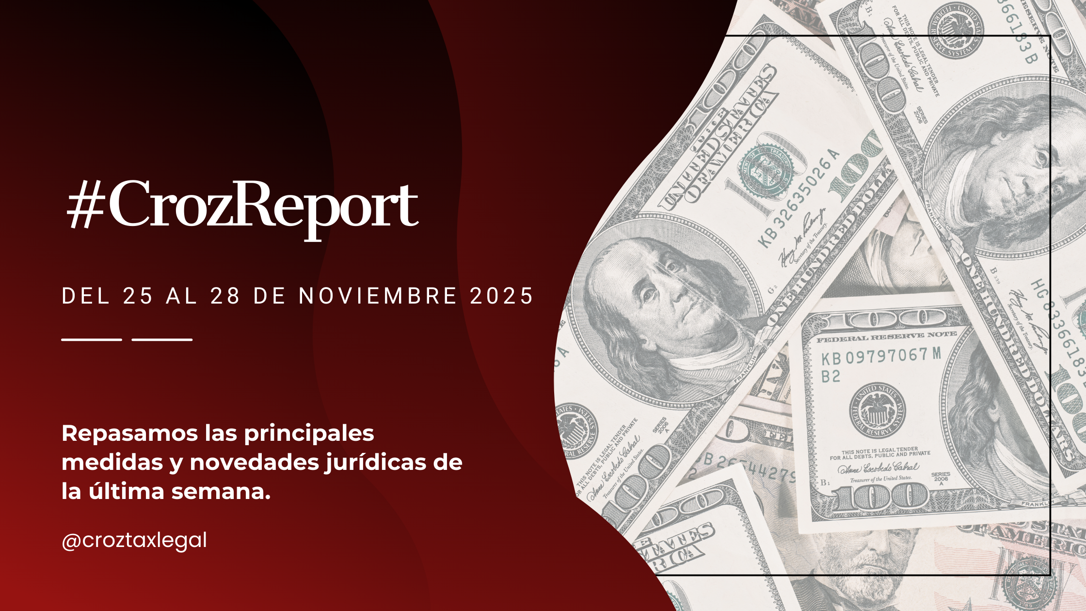 Repasamos las principales medidas y novedades jurídicas de la última semana. Los destacados de la semana en 1 minuto de lectura.