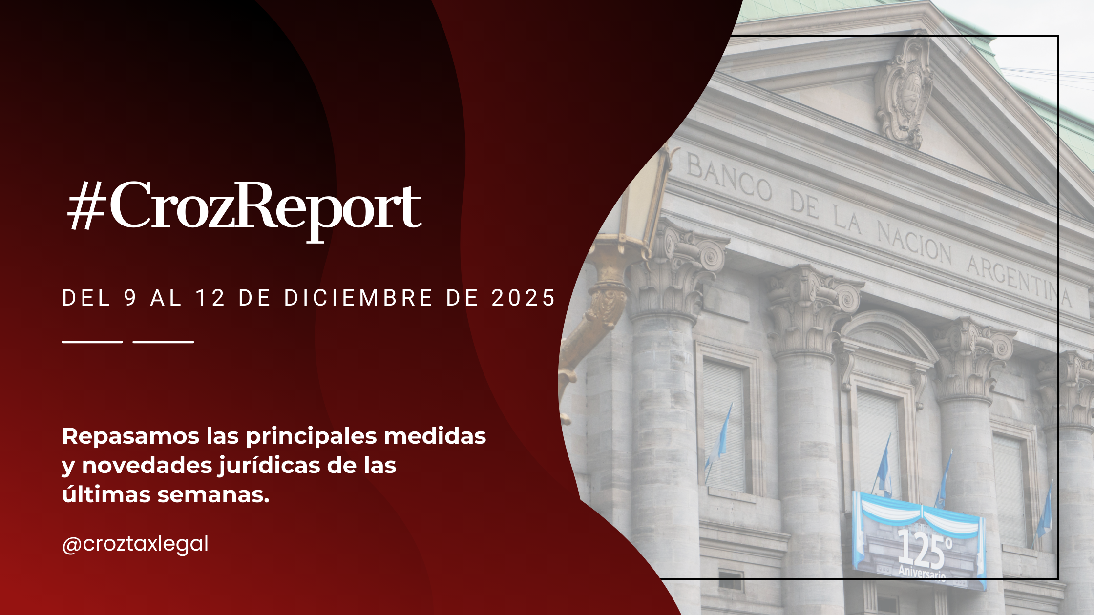Repasamos las principales medidas y novedades jurídicas de la última semana. Los destacados de la semana en 1 minuto de lectura.