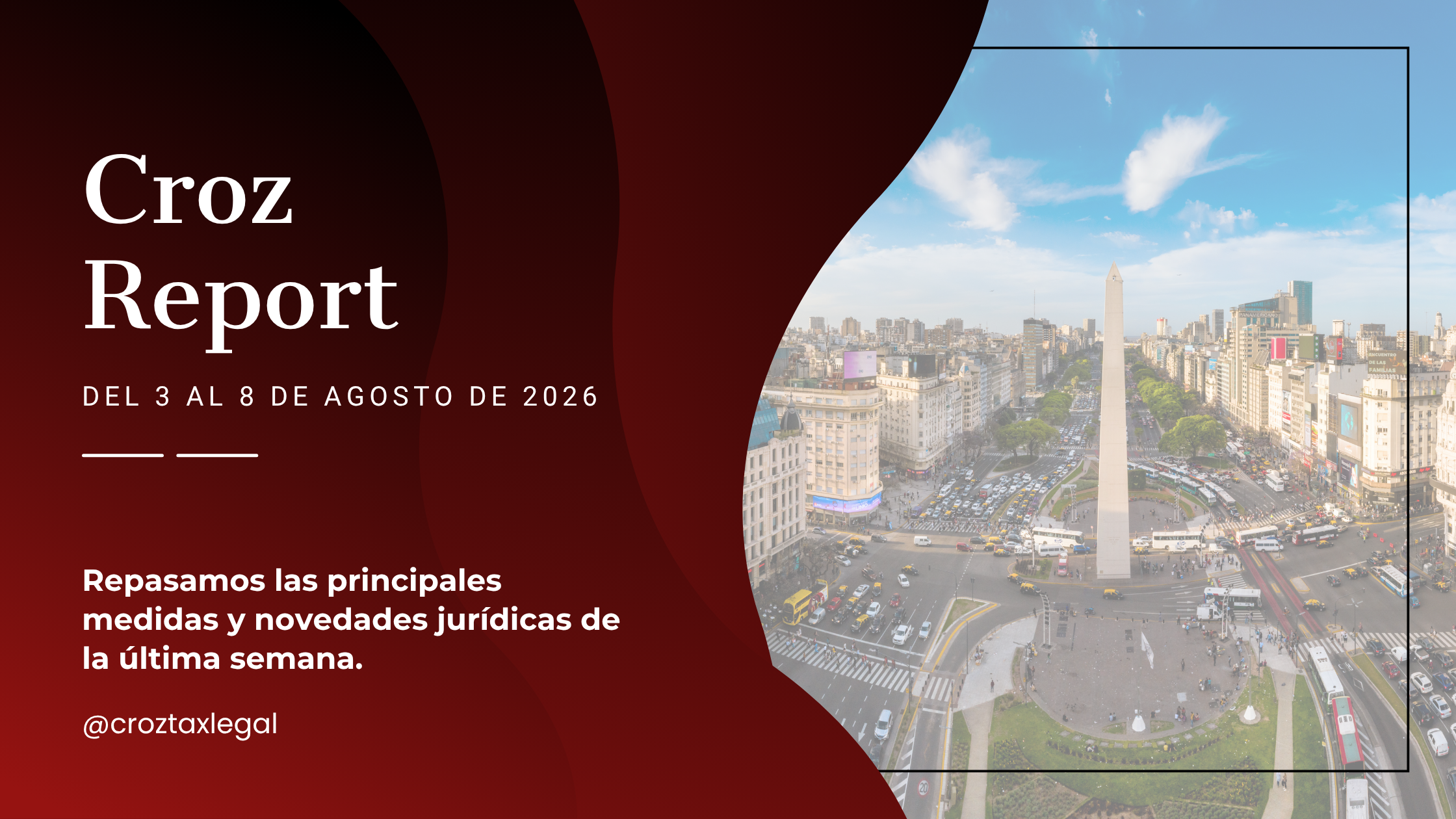 Repasamos las principales medidas y novedades jurídicas de la última semana. Los destacados de la semana en 1 minuto de lectura.