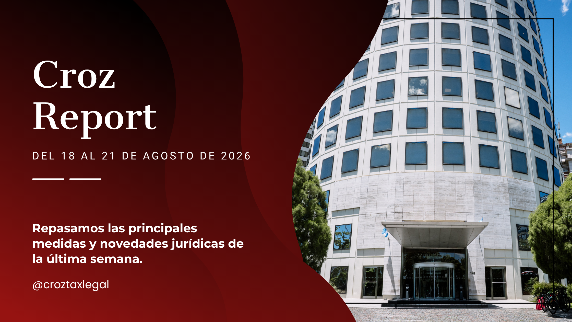 Repasamos las principales medidas y novedades jurídicas de la última semana. Los destacados de la semana en 1 minuto de lectura.