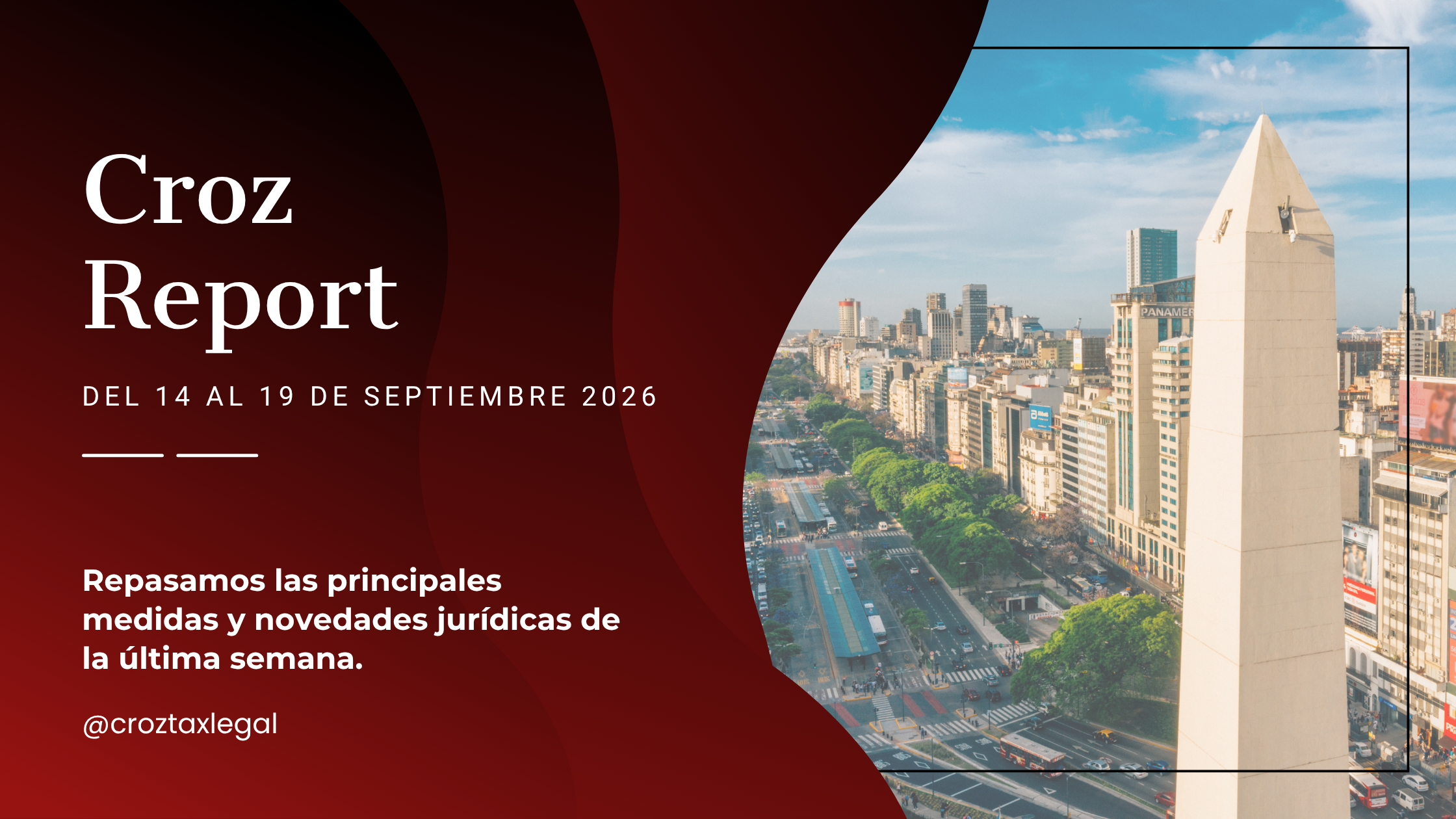Repasamos las principales medidas y novedades jurídicas de la última semana. Los destacados de la semana en 1 minuto de lectura.