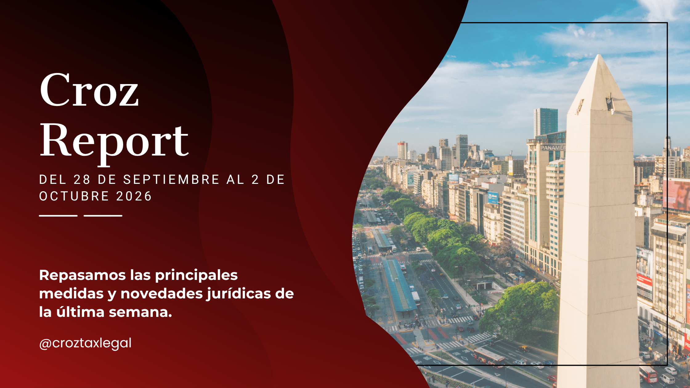 Repasamos las principales medidas y novedades jurídicas de la última semana. Los destacados de la semana en 1 minuto de lectura.